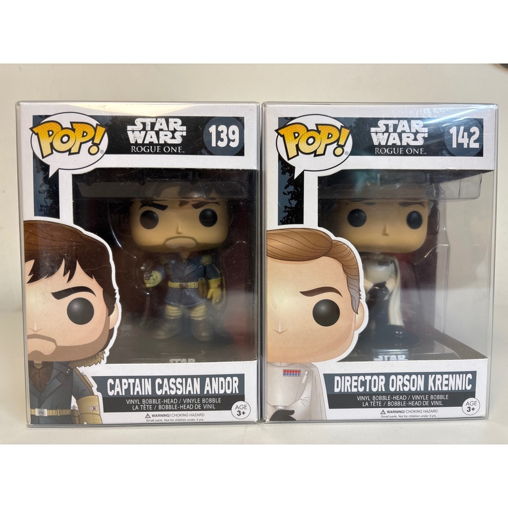 Funko Pop Star Wars Rogue One Cassian Andor 139 Director Orson Krennic 142 Lot